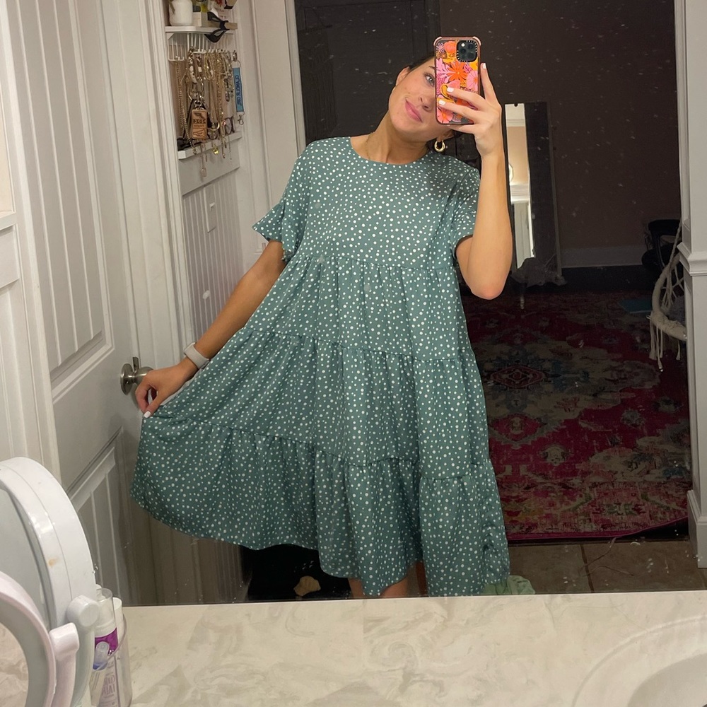 Green Babydoll Dress